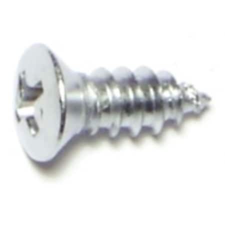 Midwest Fastener Sheet Metal Screw, #10 x 1/2 in, Chrometint Steel Oval Head Phillips Drive, 20 PK 72191